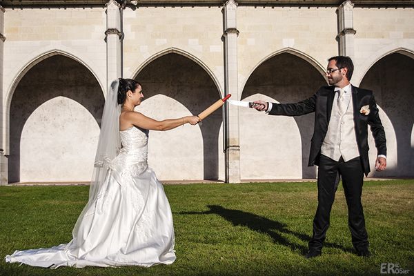 Séance mariage : le duel