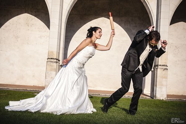 Séance mariage : le rouleau à pâtisserie