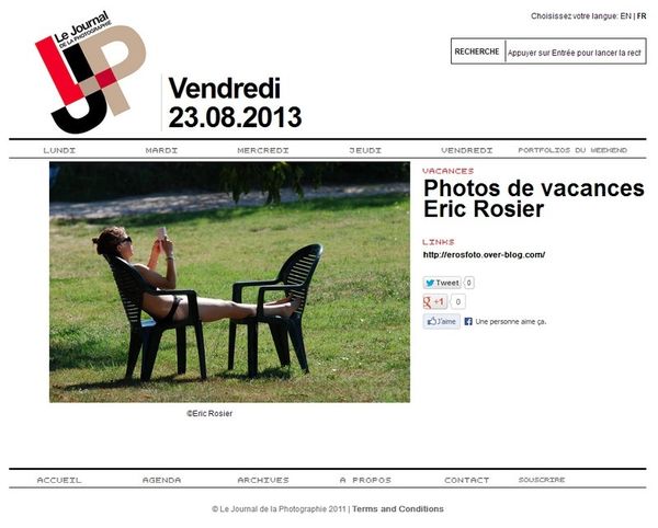 Une photo d'été dans le Journal de la Photographie