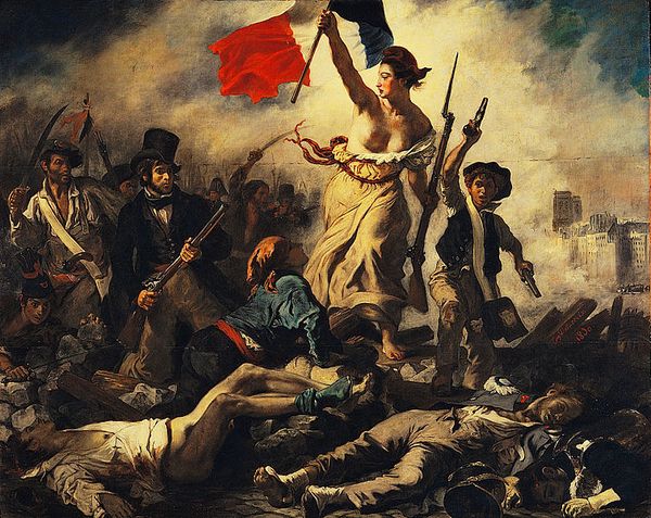La liberté guidant le peuple. Eugène Delacroix 1830
