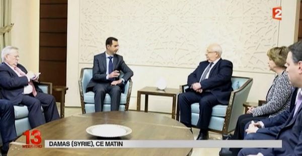 Des parlementaires français reçus par Al Assad