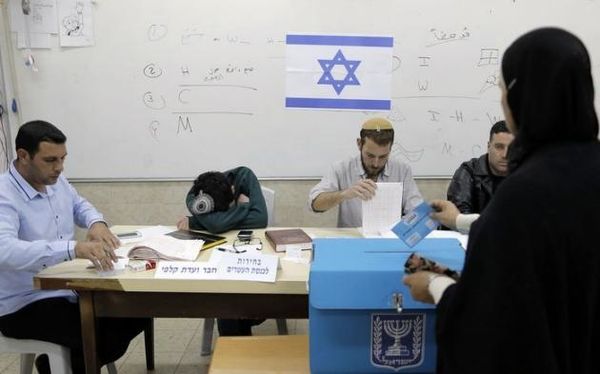 Bureau de vote à Reineh, dans le nord d'Israël