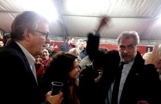 Christian Favier réelu dans le Val de Marne laisse éclater sa joie. Ce département reste au PCF