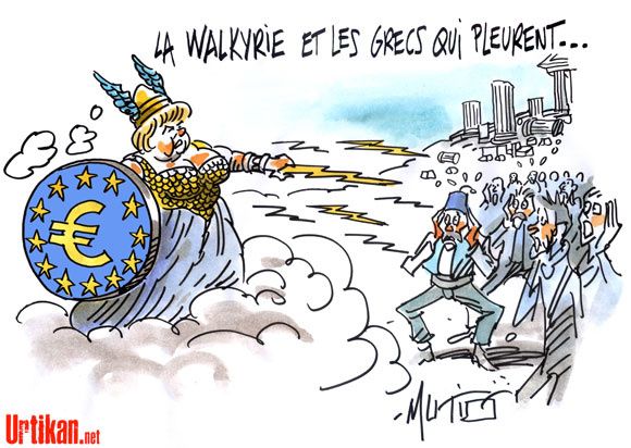 Merkel et les eurocrates veulent faire baisser la tête des Grecs