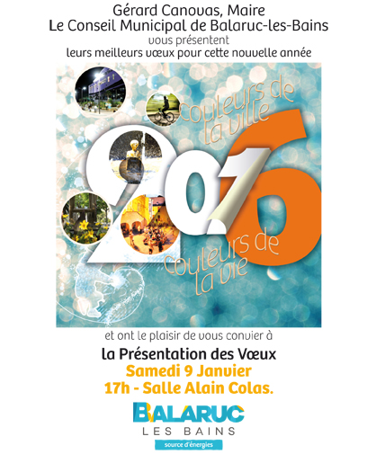 Ce samedi la municipalité de Balaruc-les-Bains présentera ses voeux