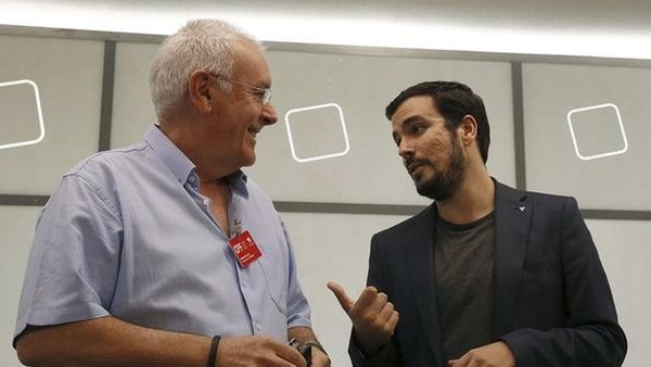 Cayo Lara et Alberto Garzón. Imagen de archivo. EFE