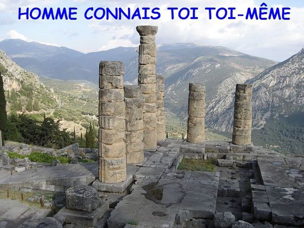 La profonde signification du dicton de Socrate Homme connais-toi toi-même inscrit sur le temple de Delphes ( connaître nos 4 corps inférieurs )