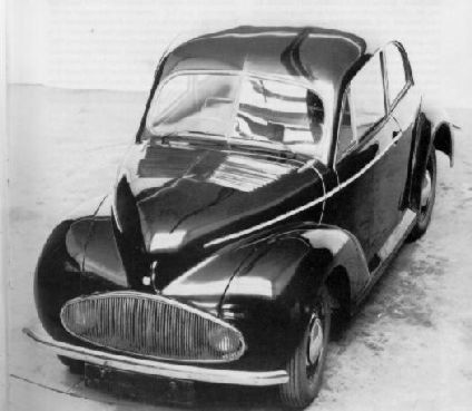 Gros plan: Morris Minor cabriolet