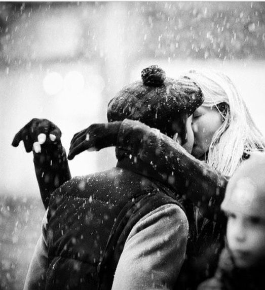 Le baiser dans la neige et les feux d'artifice