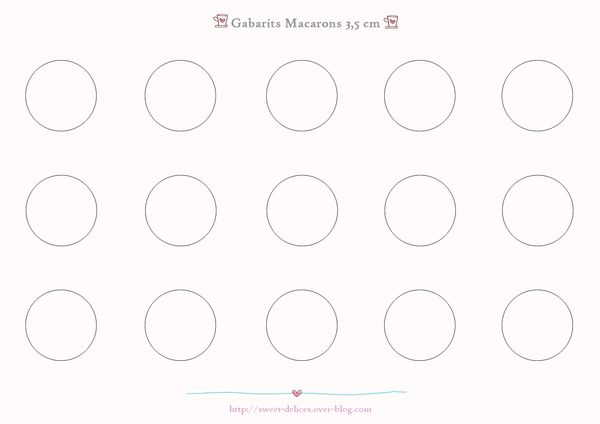 Gabarits Macarons 3,5cm By S&D