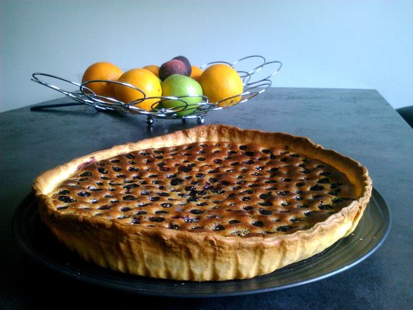 Recette : Tarte cerises / amandes