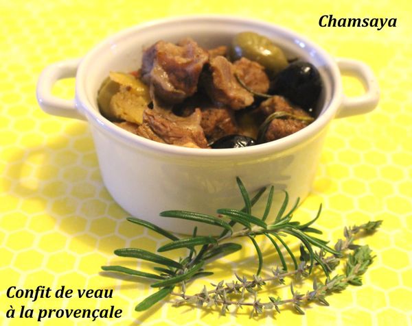 Cocotte de confit de veau à la provençale