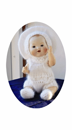 Depart en vacances des Poupées de Maryvonne et Bambino petit Frère de Bleuette