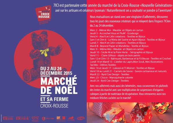 Marché de noël Lyon Croix-Rousse!