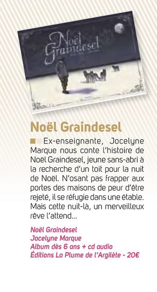 Pour Noël, offrez mon album "Noël Graindesel" !