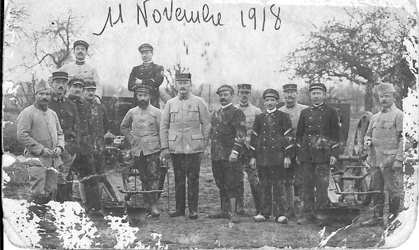 11 novembre 1918 : photo de famille