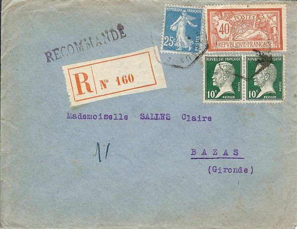 Semeuse sur enveloppe