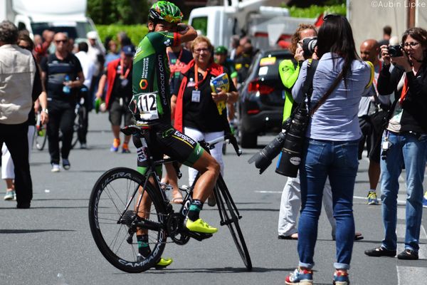 Un sur le vélo, l'autre prenant la photo, voilà la vie des Arashiro