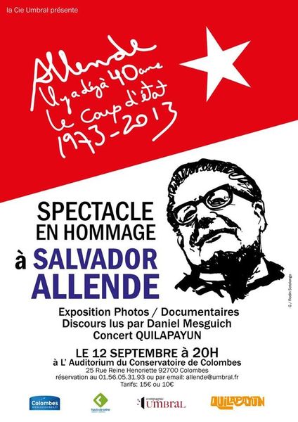 Colombes : Spectacle en hommage à Salvador Allende
