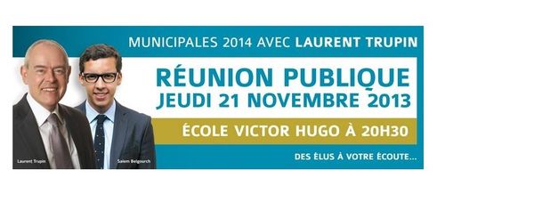 Trupin 2014 : réunion publique à l'école Victor Hugo