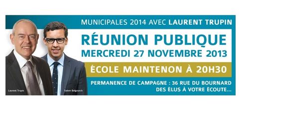 Trupin 2014 : Réunion publique à l'école Maintenon