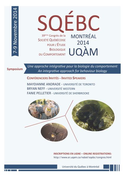 39ème Congrès Annuel de la Société Québécoise pour l'Étude Biologique du Comportement