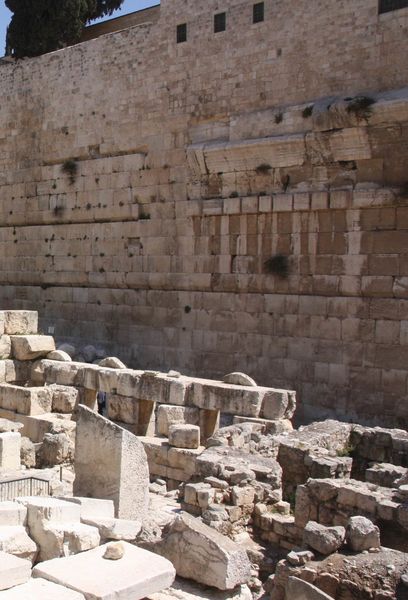 La partie excavée du temple