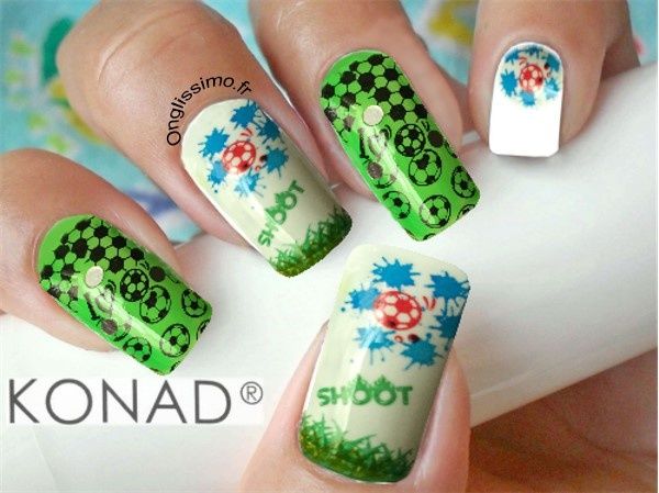 euro 2016 nail art stamping konad