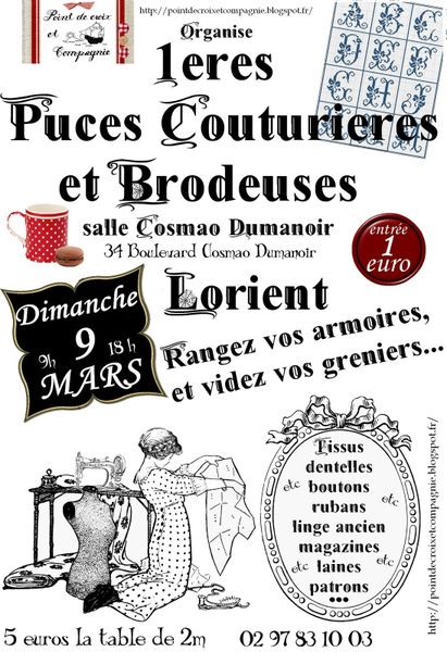 1ères Puces Couturières et Brodeuses
