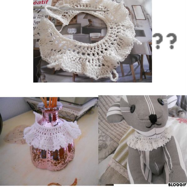 Une mise en scène de la collerette au crochet