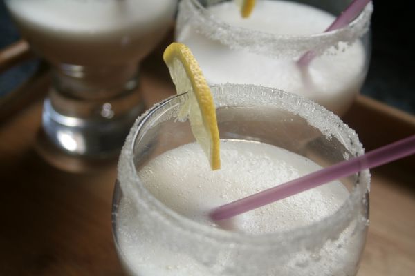 Coktail sympa boissson sans alcool (ou avec, c'est vous qui voyez) : le BANANAMAMA pour le 267ème tour en cuisine