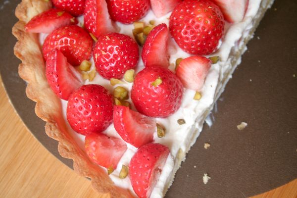 Tarte fraises mascarpone ricotta