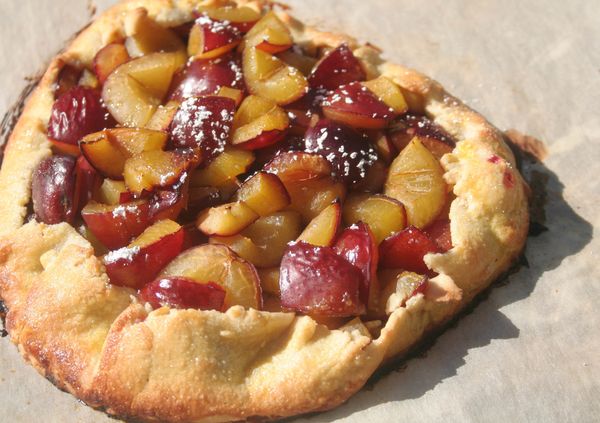 Tarte aux quetsches sans tourtière :)