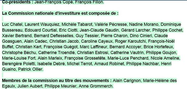 Les investitures des têtes de liste UMP aux municipales