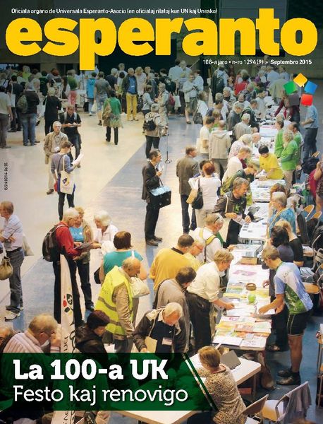 Enhavo de la septembra numero de la revuo « Esperanto »