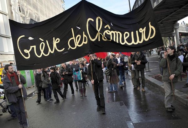 "Striko de la senlaboruloj" - AFP Fred Dufour