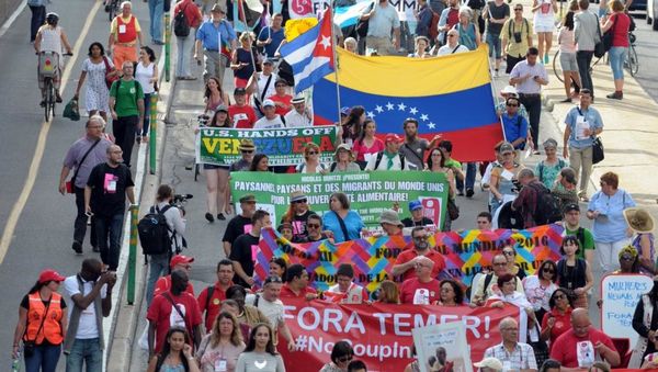 La Monda Socia Forumo 2016 en Montrealo. CLEMENT SABOURIN / AFP