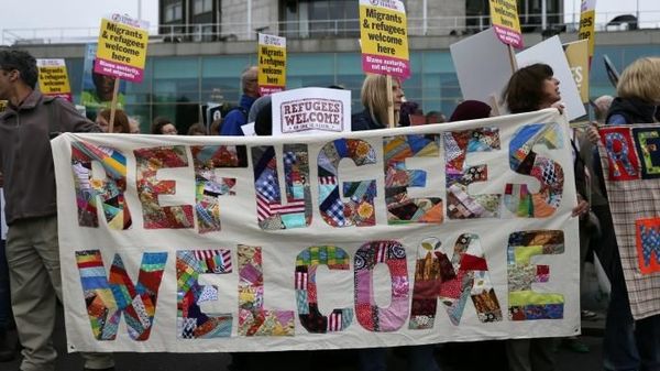 Londono : manifestacio por pli bona akceptado de la rifuĝintoj