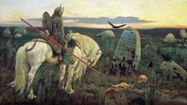 Le chevalier à la croisée des chemin, Victor Vasnetsov, 1882