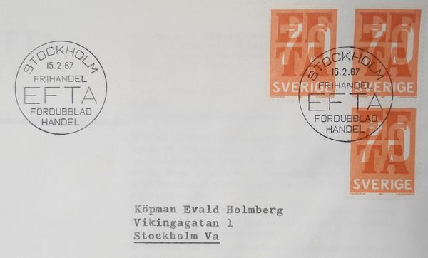 EFTA : un timbre de 1967