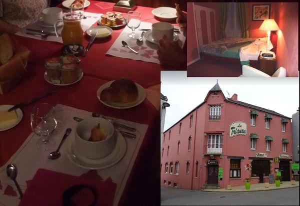 hotel-chambre et Petit dejeuner