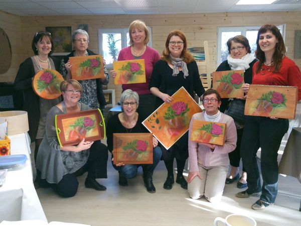 "Bouquet Romantique " Stage avec Denise Lefebvre
