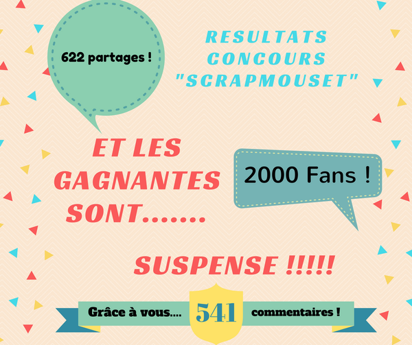 Résultats du Méga Concours pour le lancement de SCRAPMOUSET