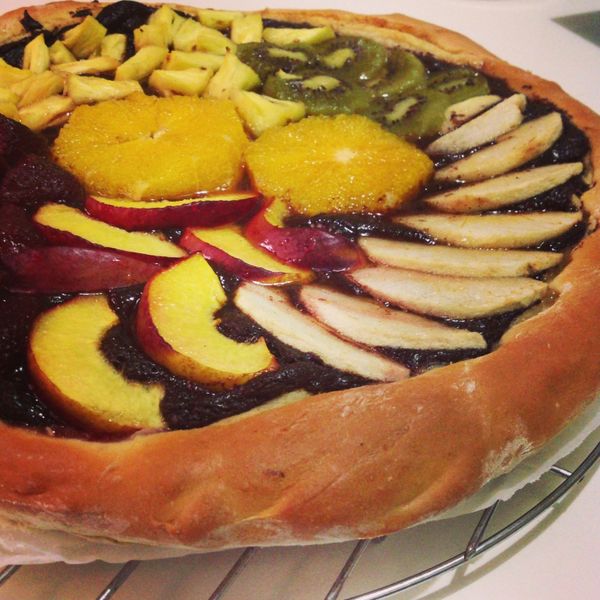 Pizza aux fruits