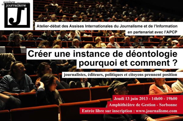 Pourquoi créer une instance de déontologie de l'information ?
