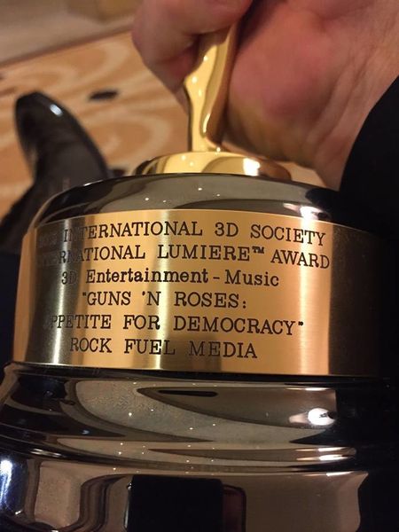 "Appetite For Democracy 3D" remporte le prix du meilleur divertissement musical en 3D