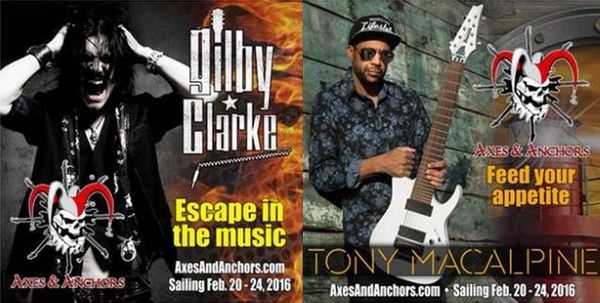 Gilby Clarke participera à la croisière Axes & Anchors en Février 2016