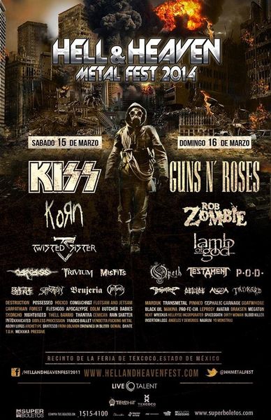 Guns N' Roses annonce une 1ère date pour Mars 2014 !!!