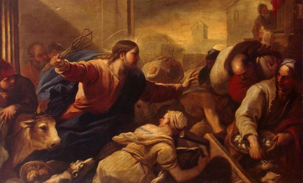 Le Christ chassant les marchands du temple – Lucas Giordano (1634/1705)