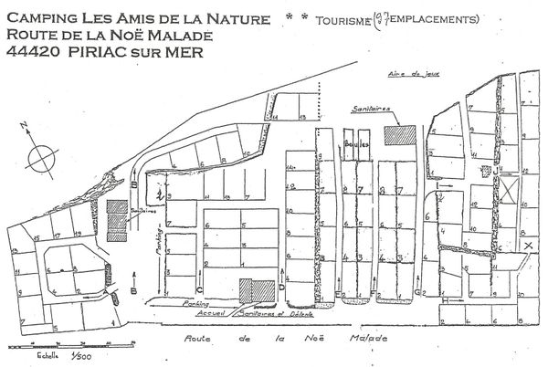 UT Amis de la Nature plan camping Piriac